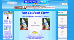 Desktop Screenshot of cellfood.microwaterman.com